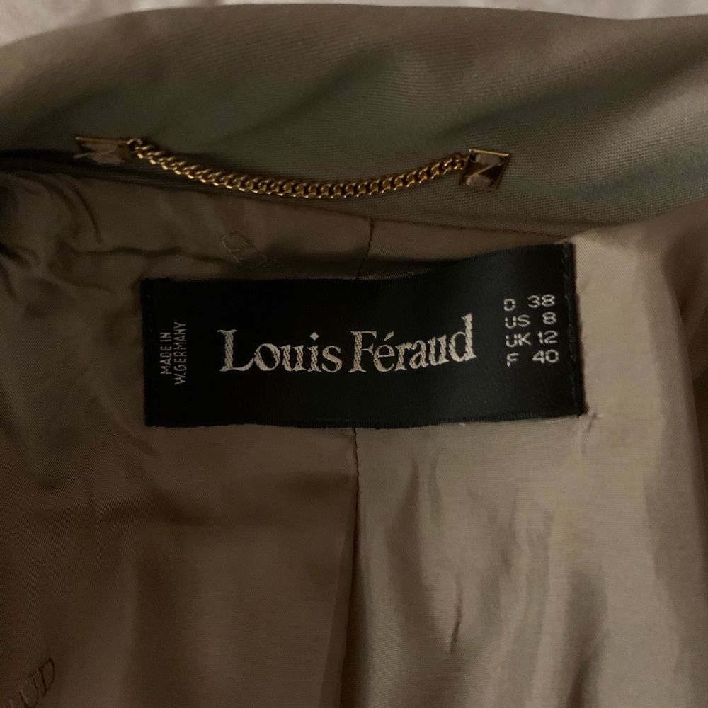 Louis Feraud Tan Long Blazer Coat - Picture 2 of 5